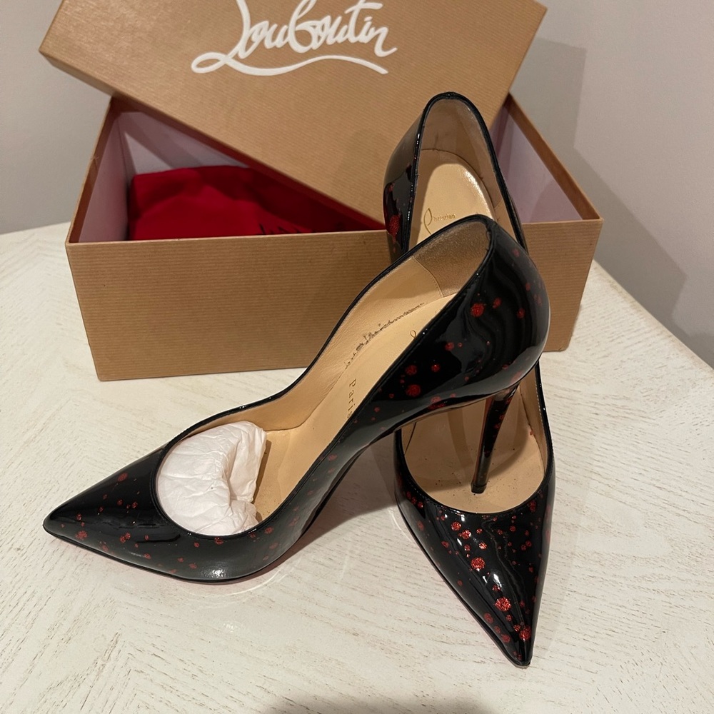 Christian Louboutin, size 38, color black and red.